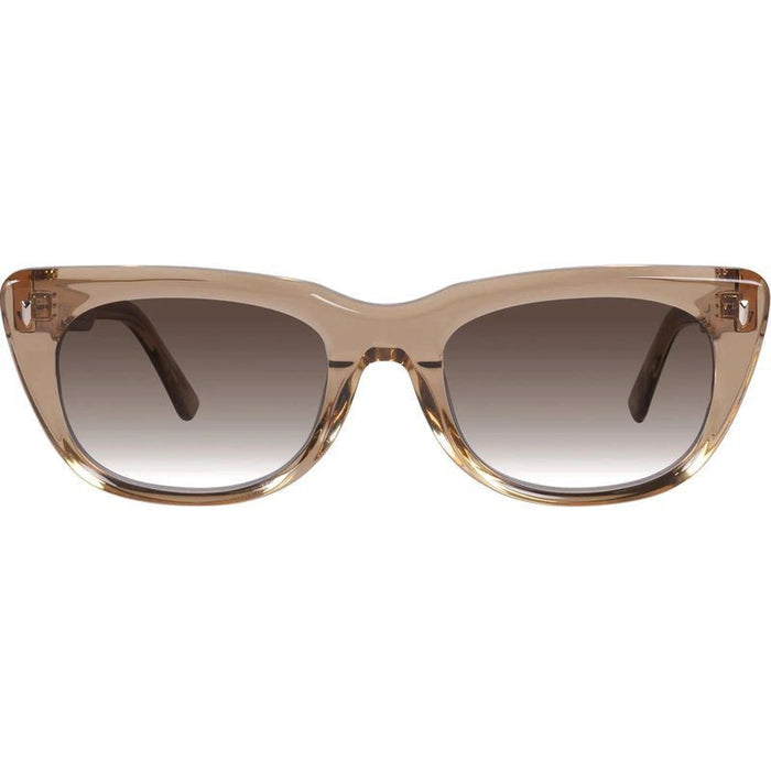 Tomahawk, Dark Champagne with Gold Metal/Brown Gradient Lenses