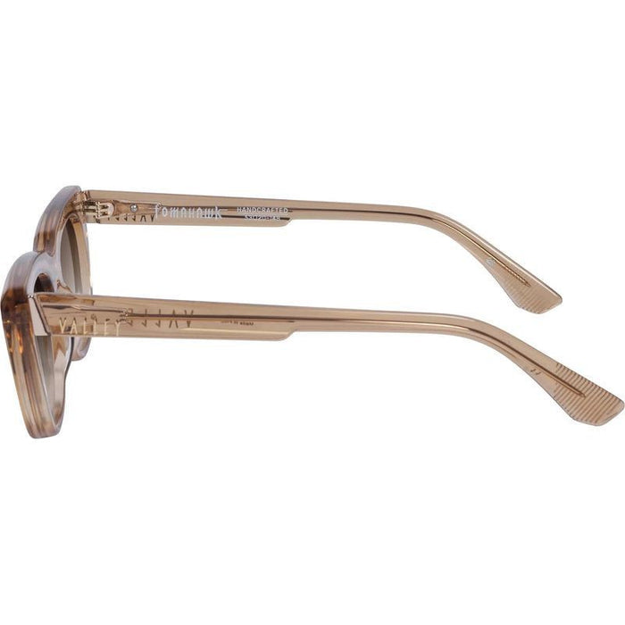 Tomahawk, Dark Champagne with Gold Metal/Brown Gradient Lenses