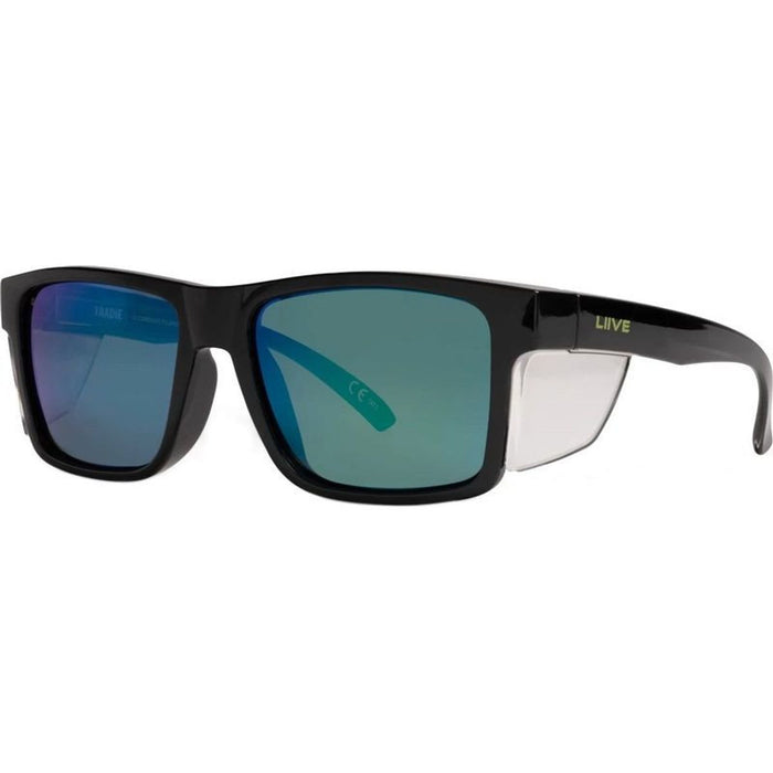 Tradie X Safety, Black/Green Mirror Polarised Lenses