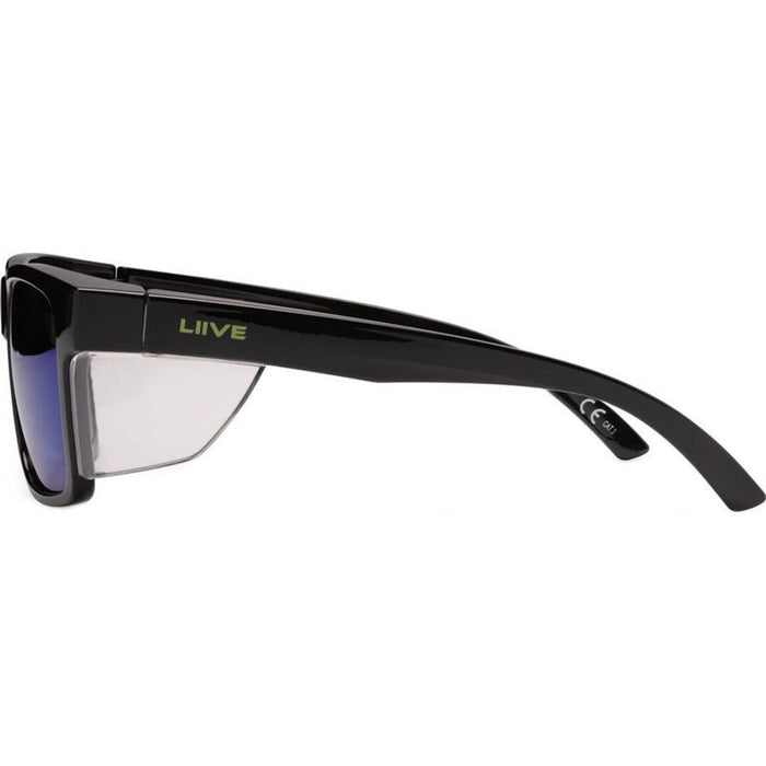 Tradie X Safety, Black/Green Mirror Polarised Lenses