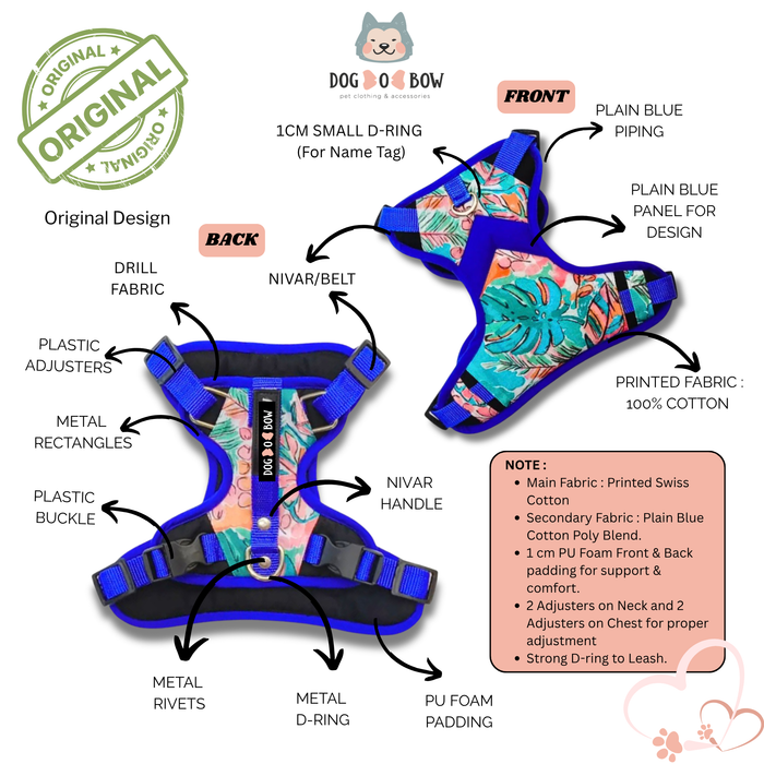 Tropicana  Double Padded Harness