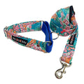 Tropicana Print martingale Leash combo (1.5 inch Width)