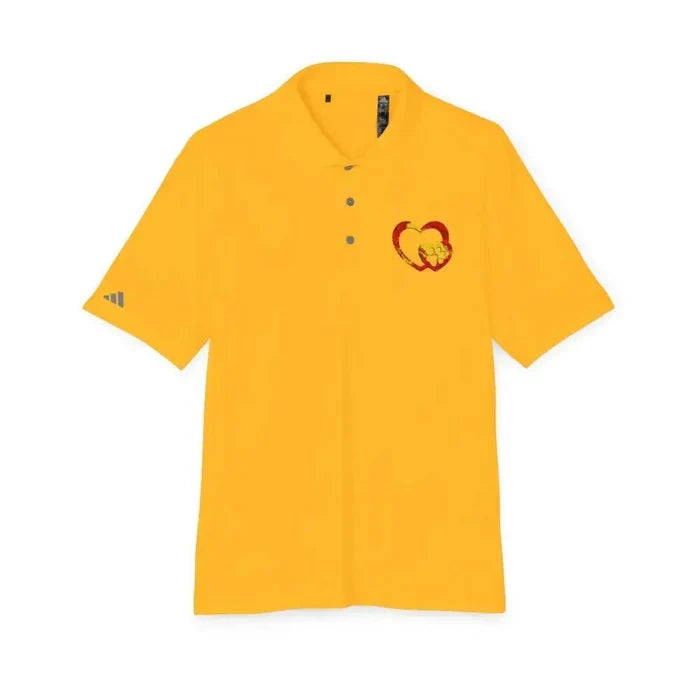 Adidas Unisex Performance Polo with Custom Rainbow Embroidered Graphic by FloofChonk - FloofChonk