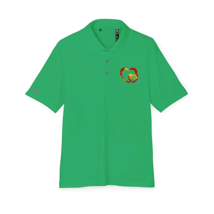 Adidas Unisex Performance Polo with Custom Rainbow Embroidered Graphic by FloofChonk - FloofChonk