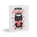 Valentine Cat Greeting Cards — “You’re Purrfect for Me” Love Card Set (8/16/24) - FloofChonk