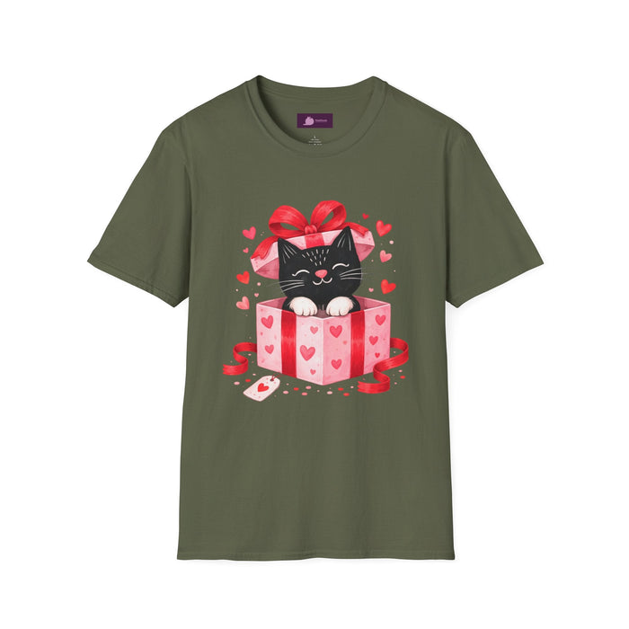 Valentine Kitty Gift Box T-Shirt - FloofChonk