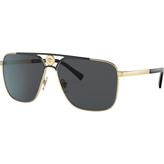 VE2238, Gold and Matte Black/Dark Grey Lenses