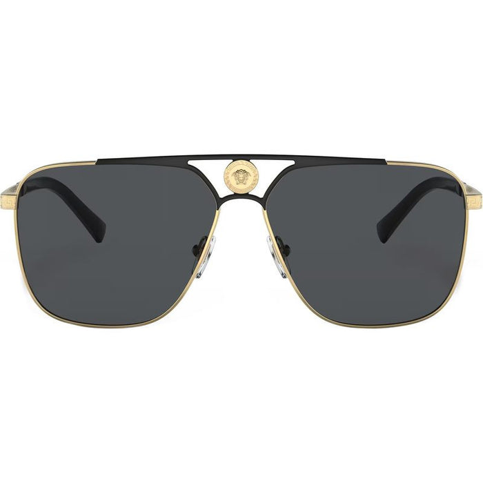 VE2238, Gold and Matte Black/Dark Grey Lenses