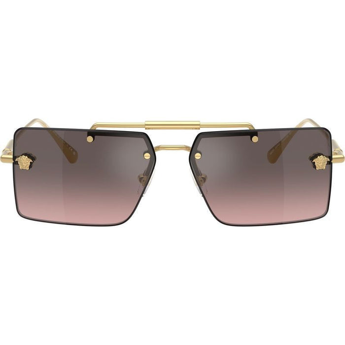 VE2245, Gold/Pink Grey Silver Flash Mirror Gradient Lenses