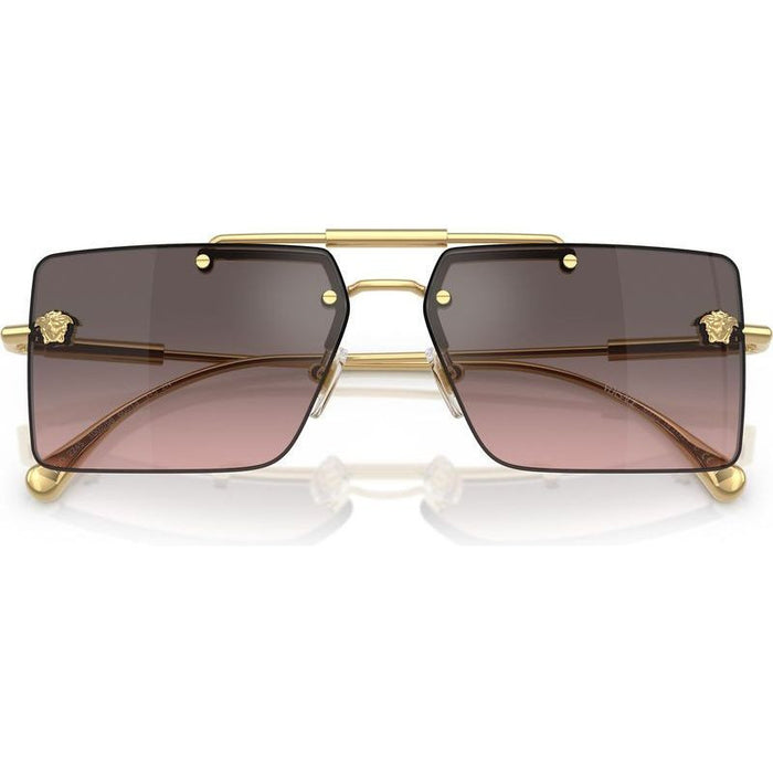 VE2245, Gold/Pink Grey Silver Flash Mirror Gradient Lenses