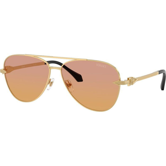 VE2283, Gold/Dark Pink Orange Gradient Lenses