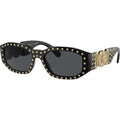 VE4361, Black and Gold Studs/Dark Grey Lenses