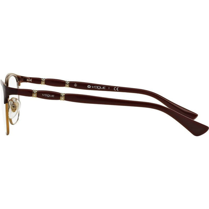 VO3987B, Top Bordeaux and Pale Gold/Clear Lenses