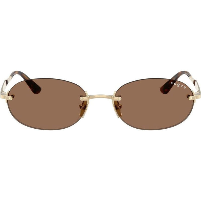 VO4342S, Pale Gold/Dark Brown Lenses