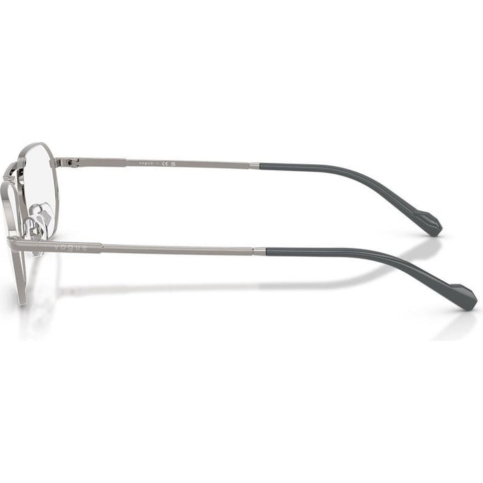 VO4347, Brushed Gunmetal/Clear Lenses 55 Eye Size