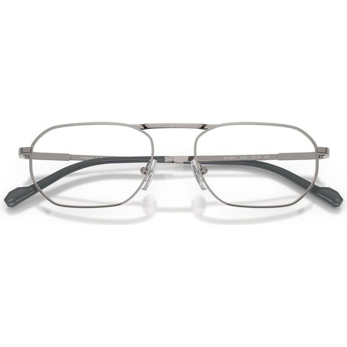 VO4347, Brushed Gunmetal/Clear Lenses 55 Eye Size