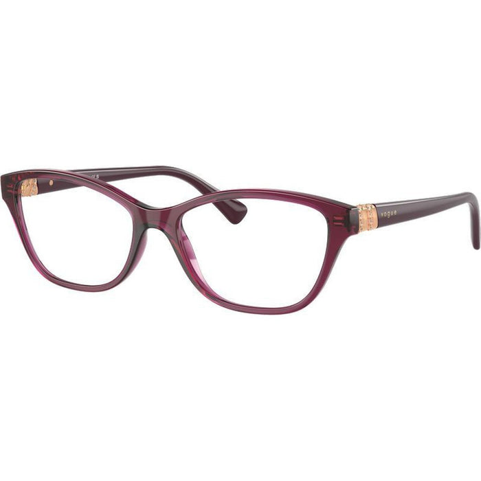 VO5516B, Transparent Cherry/Clear Lenses 53 Eye Size