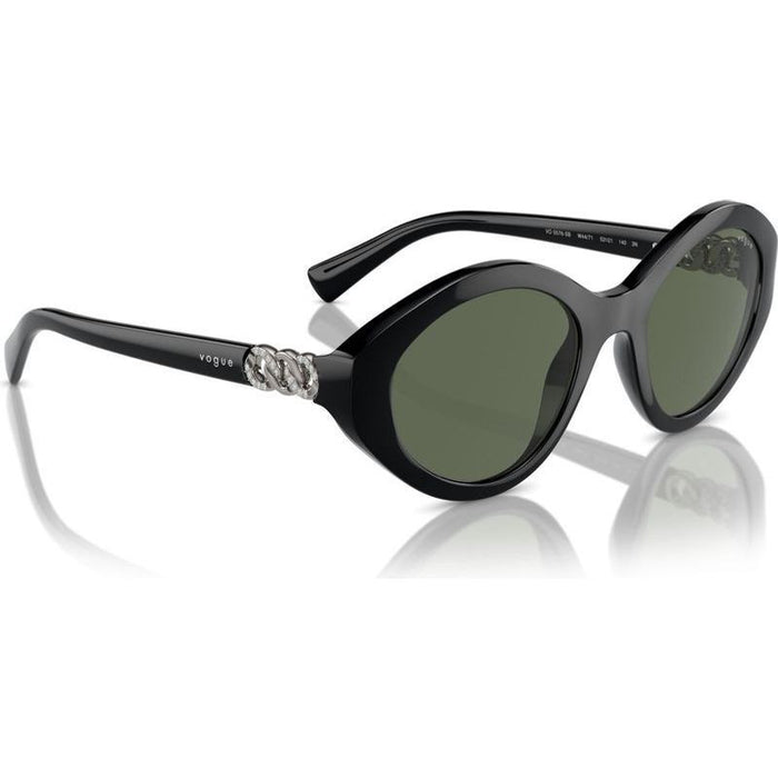VO5576SB, Black/Dark Green Lenses