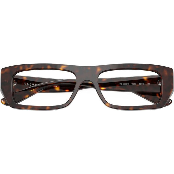 VO5660U, Dark Havana/Clear Lenses 51 Eye Size