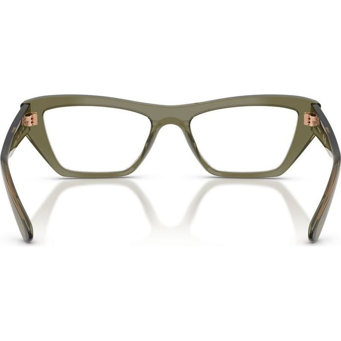 VO5701U, Transparent Olive Green/Clear Lenses 53 Eye Size