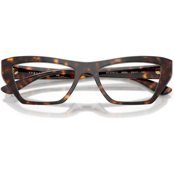 VO5701U, Dark Havana/Clear Lenses 53 Eye Size