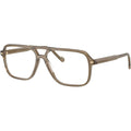 VO5709, Transparent Brown Heart/Clear Lenses 57 Eye Size