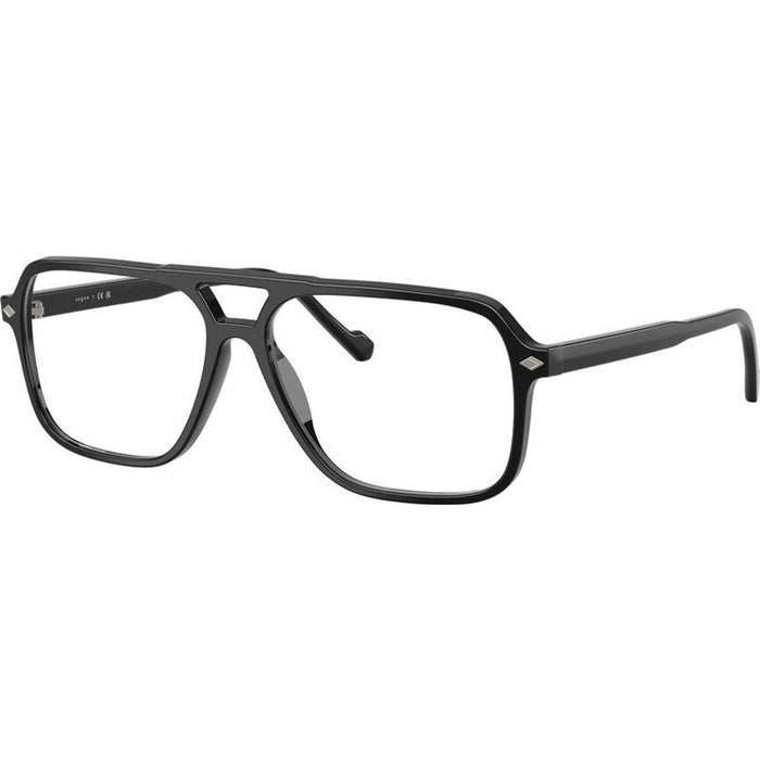 VO5709, Black/Clear Lenses 57 Eye Size