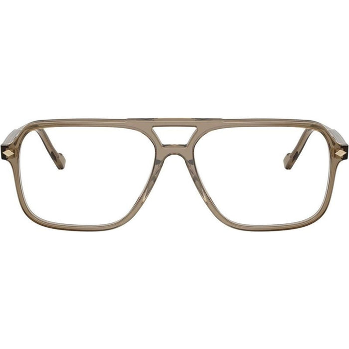 VO5709, Transparent Brown Heart/Clear Lenses 57 Eye Size