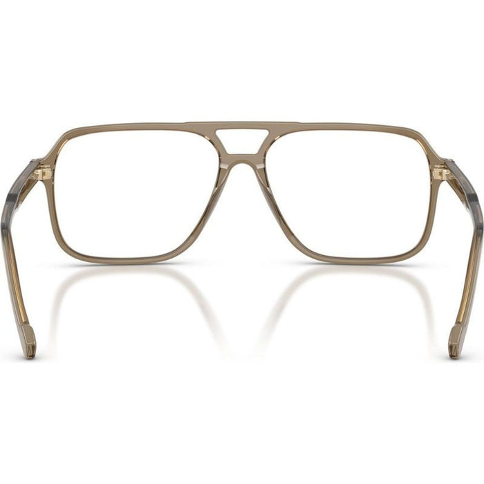 VO5709, Transparent Brown Heart/Clear Lenses 57 Eye Size