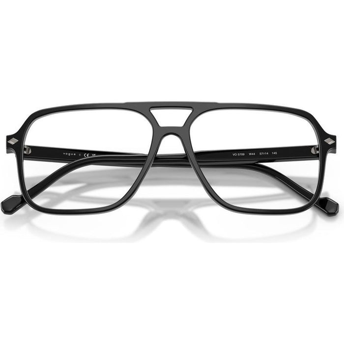 VO5709, Black/Clear Lenses 57 Eye Size