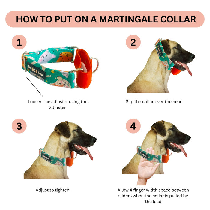 Volcano Stripe Martingale Collar (1.5 inch width)