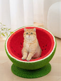 Watermelon Shaped Cat Scratching Post Nest - FloofChonk