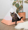 'Wavey' Cardboard Cat Pyramid - FloofChonk