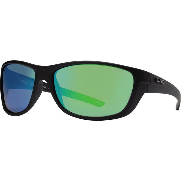 Whiting, Matte Black/Green Mirror Polarised Lenses