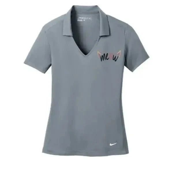 Nike Women's Polo with Embroidered Cat Design - FloofChonk
