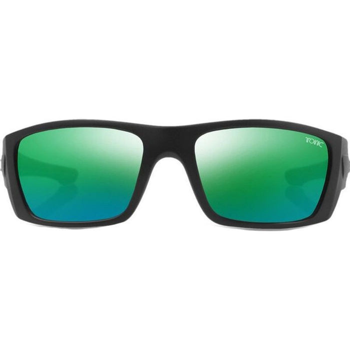 Youranium, Matte Black/Green Mirror Polarised Glass Lenses
