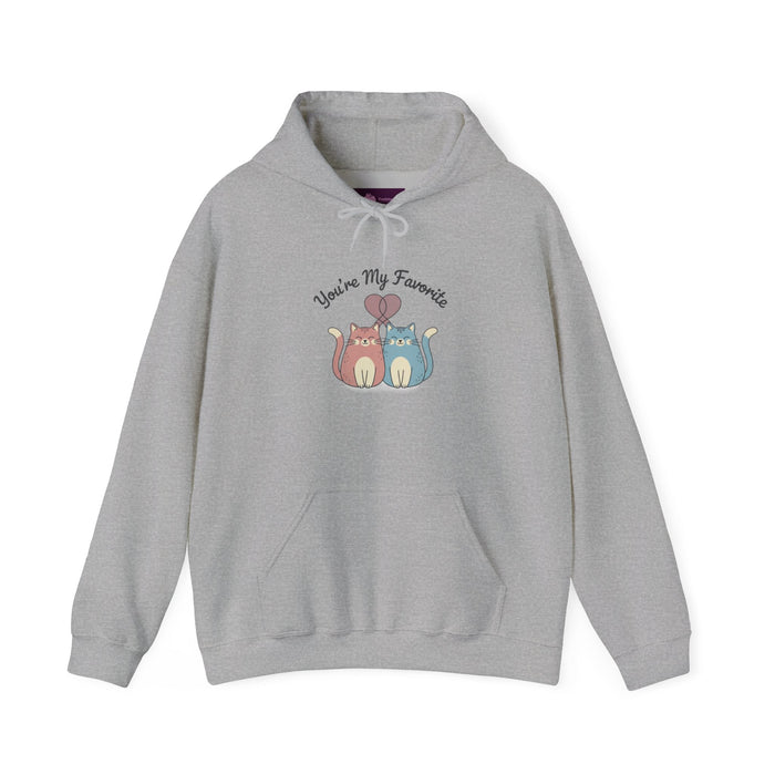 you're my favorite Hoodie | Micro - Romance, Galentine's Pastel Hearts - FloofChonk