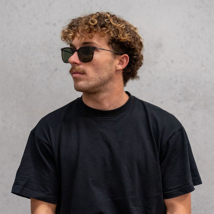 Ziggy, Matte Tortoise/Green LL Lenses